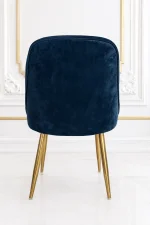 Modern upholstered velvet dining chair for elegant interiors
