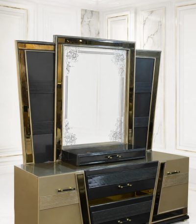 Luxury dressing table with mirror for modern bedroom