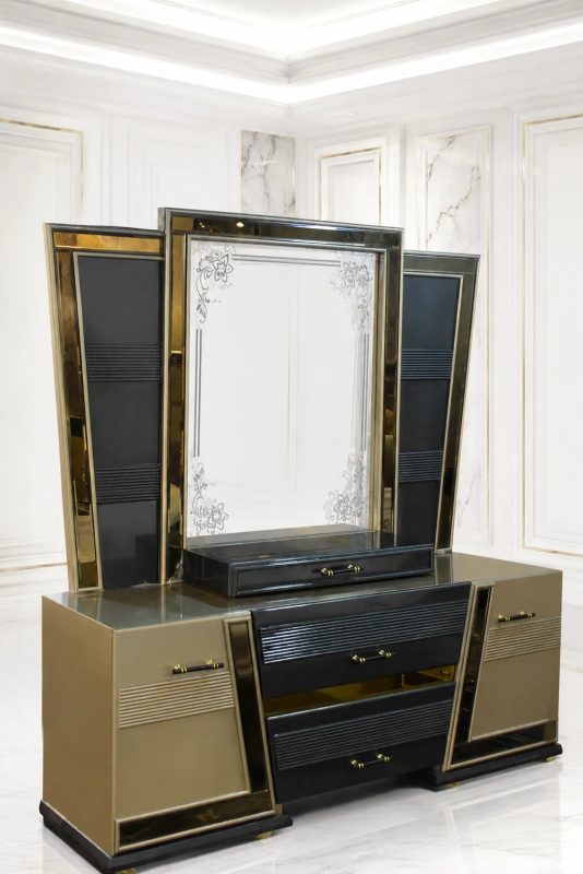 Luxury dressing table with mirror for modern bedroom